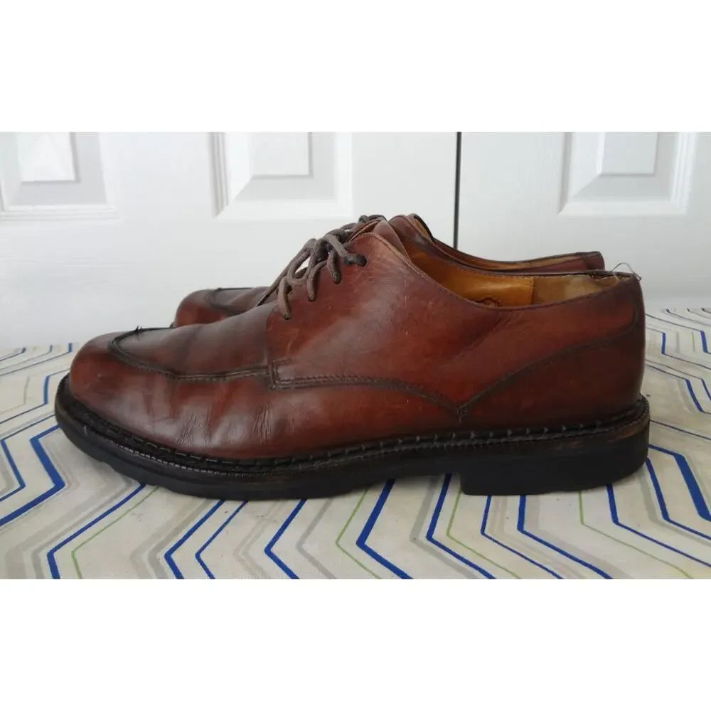 Vintage 90s Cole Haan Country Brown Leather Oxfords Chunky Mens 12 Lug Sole